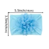 3PCS Chiffon Flower Headbands Elastic Headbands for Baby Newborn Girl Children Turban Infant Flower Headband Hair Accessories 6
