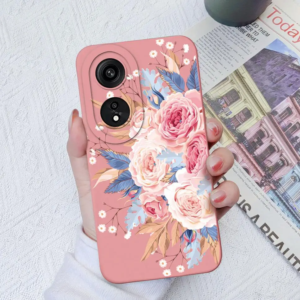 Floral Design Soft Silicone Phone Cover – Fashionable and Protective
