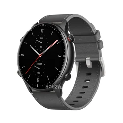 Premium Leather Smartwatch Strap - Elegant Wristband Bracelet Replacement - 22mm (2)