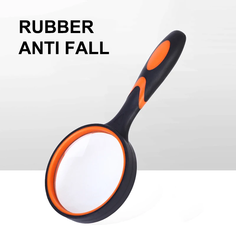 Large Lens Handheld Magnifier with Non-Slip Grip - 10X Magnification for Reading & Observation