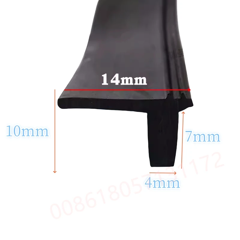 Description Picture 4 of itemRubber T Strip Gap Cover Edge Encloser Shield Wall Panel Cable Solar Photovoltaic Panels Machine Sealing Strip Black