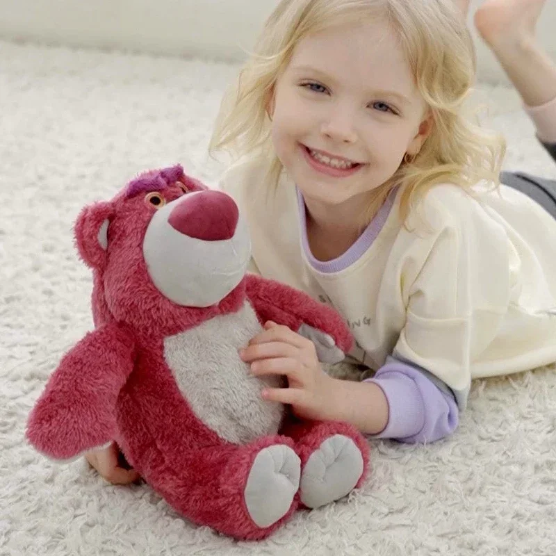 

Disney Toy Story 3 Lotso Kawaii Strawberry Bear Stuffed Toys Cartoon&Cute The Bear Plush Dolls Birthday Gift for Kids Girlfriend