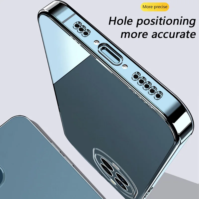 Flexible Durable Phone Cases: Clear TPU Cover with 360° Soft Transparent Shockproof Shield
