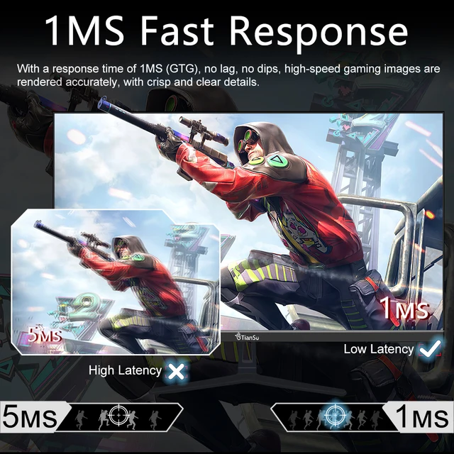 고성능 IPS 패널과 360Hz 재생율을 가진 풀 HD 디스플레이 게이머용 모니터