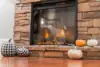 Kodiak LED Electric Fireplace Stove - Faux Wood and Stone Mantel - Remote - 3D Log and Fire 11.6"D X 36"W X 33"H 5