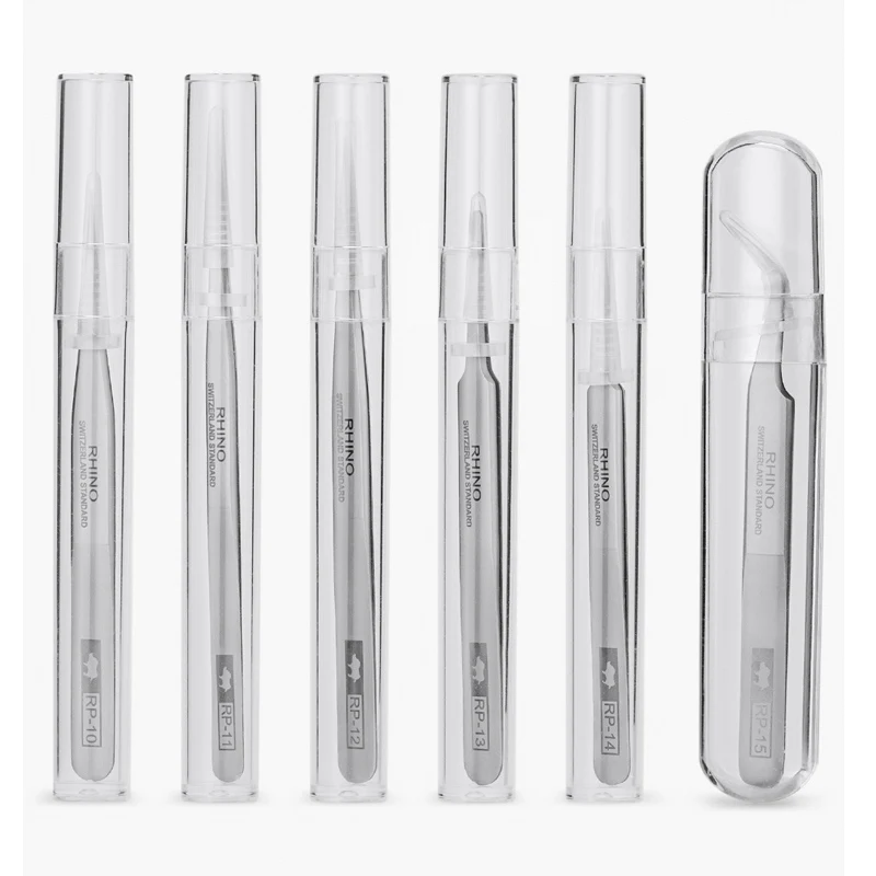 Japan RHINO RP Tweezers Anti-acid Anti-magnetic High-precision Super Hard Sharp Forceps Phone Watch Jewelry Components Repair tweezer tool precision tweezers phone repair tweezers