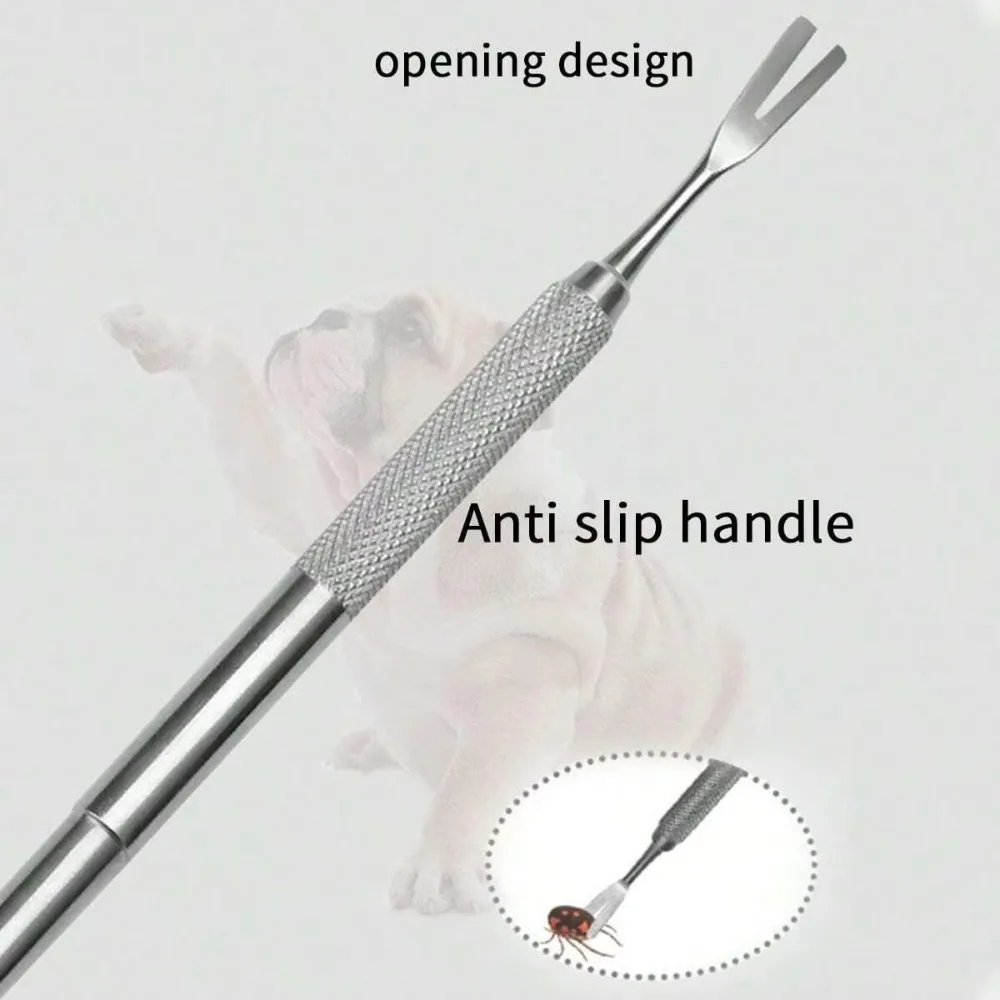 Set Antizecca Professionale In Acciaio Inox: Pinzette E Rastrello Per Cani, Gatti E Persone – Custodia Inclusa