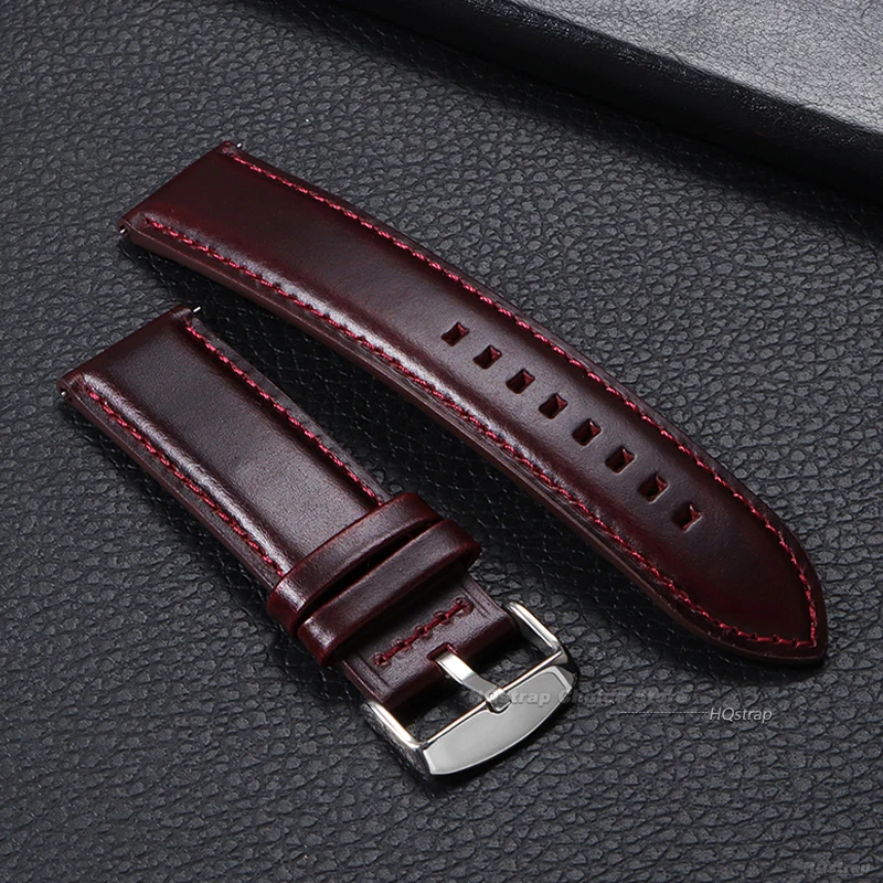 Vintage Genuine Leather Calfskin Quick-Release Watch Band