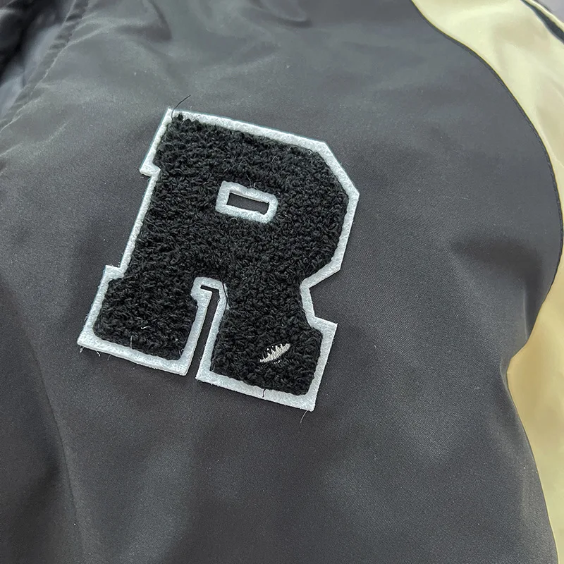 Womens Plus Size Winter Parkas Casual Clothing Letter Labeling Baseball Uniform Quilted Jacket Curve Warm Coats S6 5719