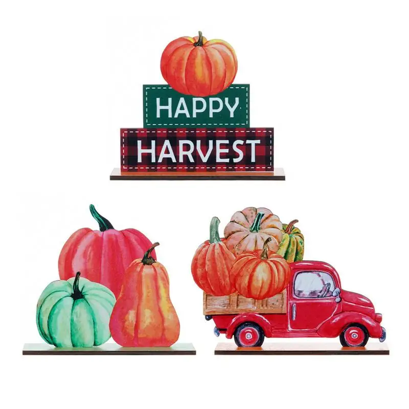 

Осенний декор, Осенние деревянные знаки в виде тыквы, украшение на День Благодарения, Осенний орнамент для стола, шкафа, книжного шкафа, кафе, прикроватного столика