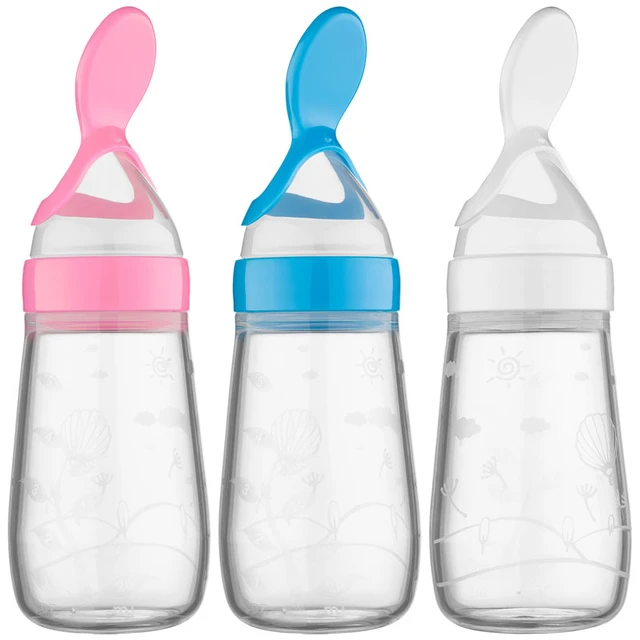 Baby Spoon Bottle Feeder Dropper Silicone Spoons for Feeding Medicine Kids  Toddler Cutlery Utensils Children Accessories Newborn - AliExpress