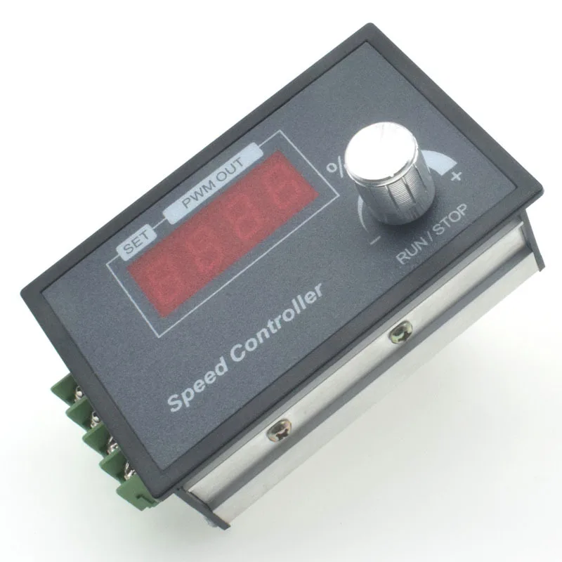 Digital Display 0~100% Adjustable DC 6-60V 30A DC Motor Speed Controller PWM 12V 24V 48V Adjustable Frequency