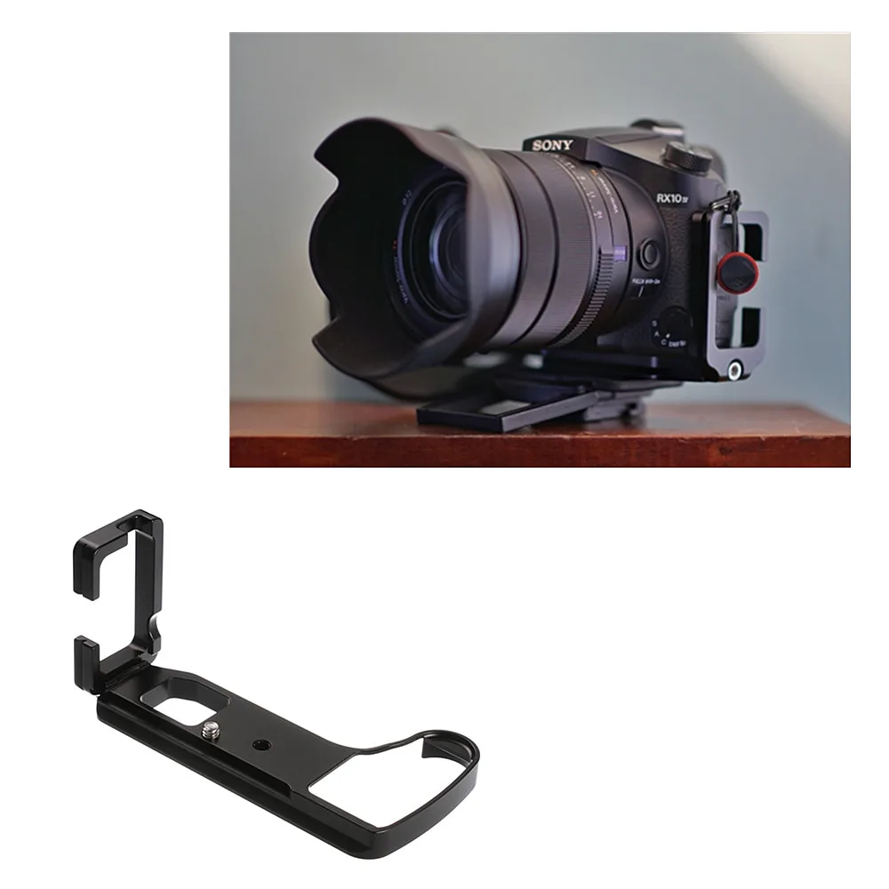 퀵 릴리스 L 플레이트 브래킷 삼각대 홀더 핸드 그립, RX10 III IV RX10M3 RX10M4 RX10III RX10IV 카메라에 적합 Arca 스위스