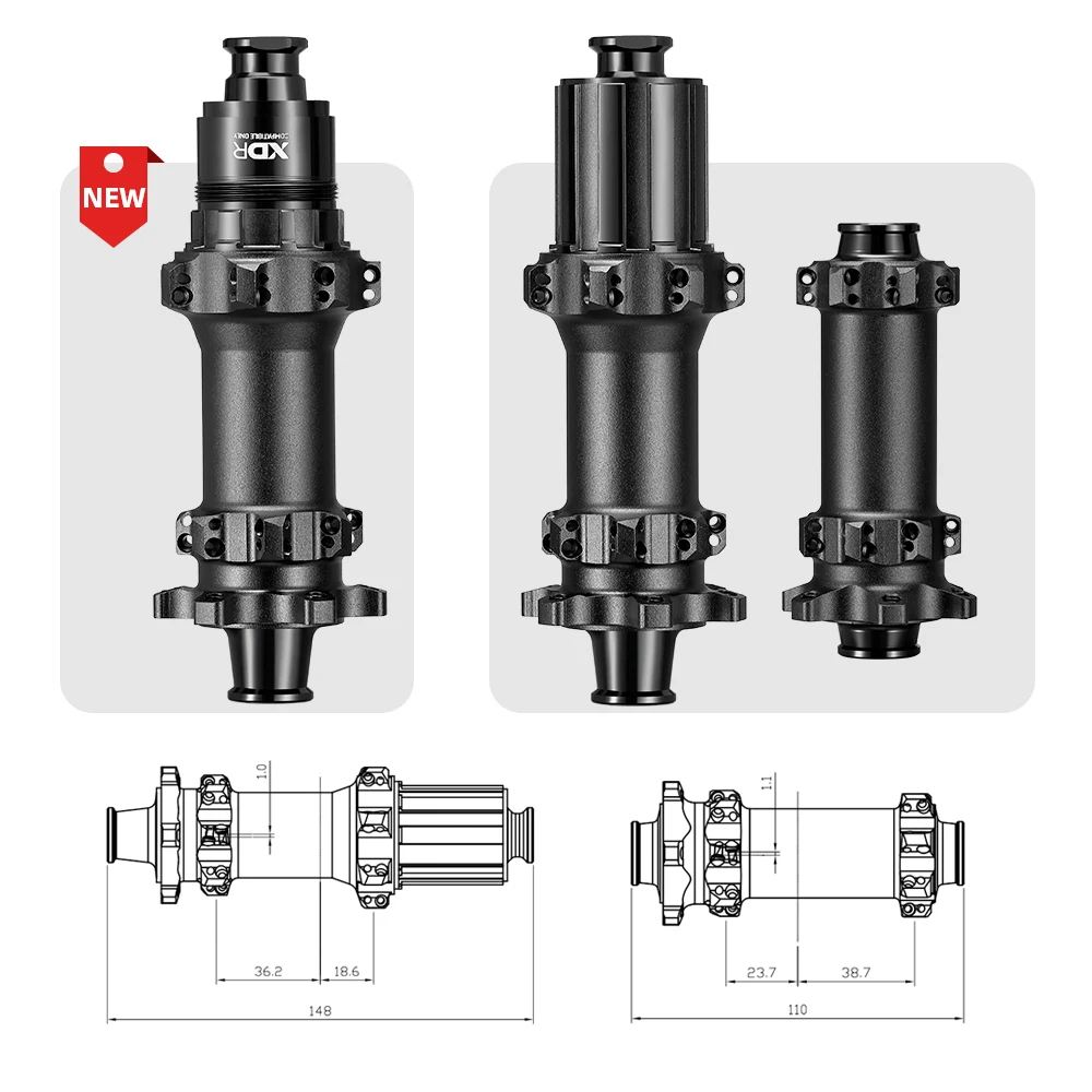 Mountain Bicycle Hubs Jawbone MTB Bike Hub Mountain Ratchet Hubset 6 Bolts Boost 12*148/15*110MM HG MS XD Freehub Cycling Parts
