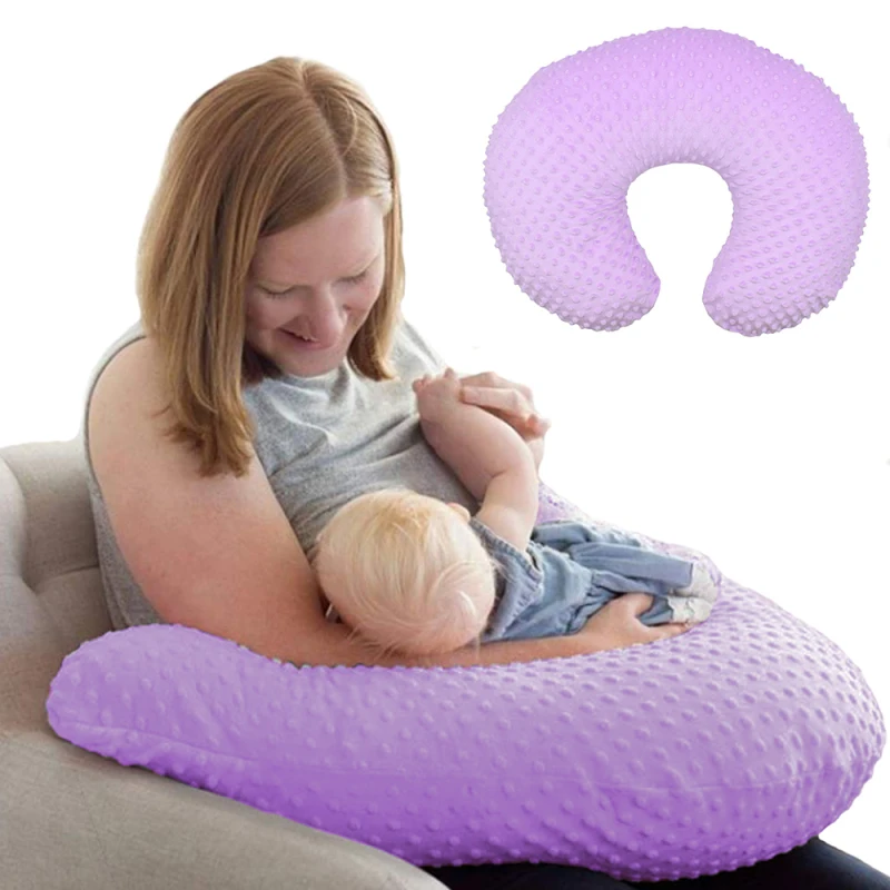 Baby Nursing Pillow Cover Coral Velvet Soft Non-slip Skin-friendly Multi-functional Breastfeeding Anti-vomiting Pillow Cover