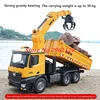 2.4G 26CH Alloy Timber Grapplo 1/14 RC Engineering Vehicle Dump Truck Unload 16KG Trailer Cars excavator Toys Gift transport car 3