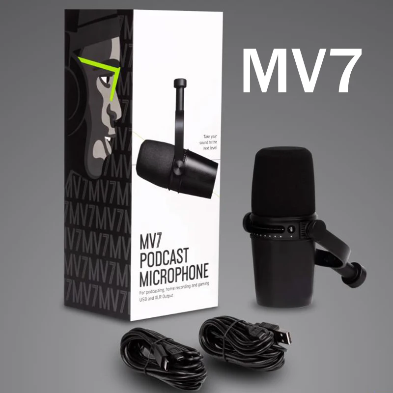 Betagear Mv7 All Metal Usb/Xlr Dynamic Microfone Mic Podcast Microfono Podcasting Registrazione Streaming Live Microfono Da Gioco