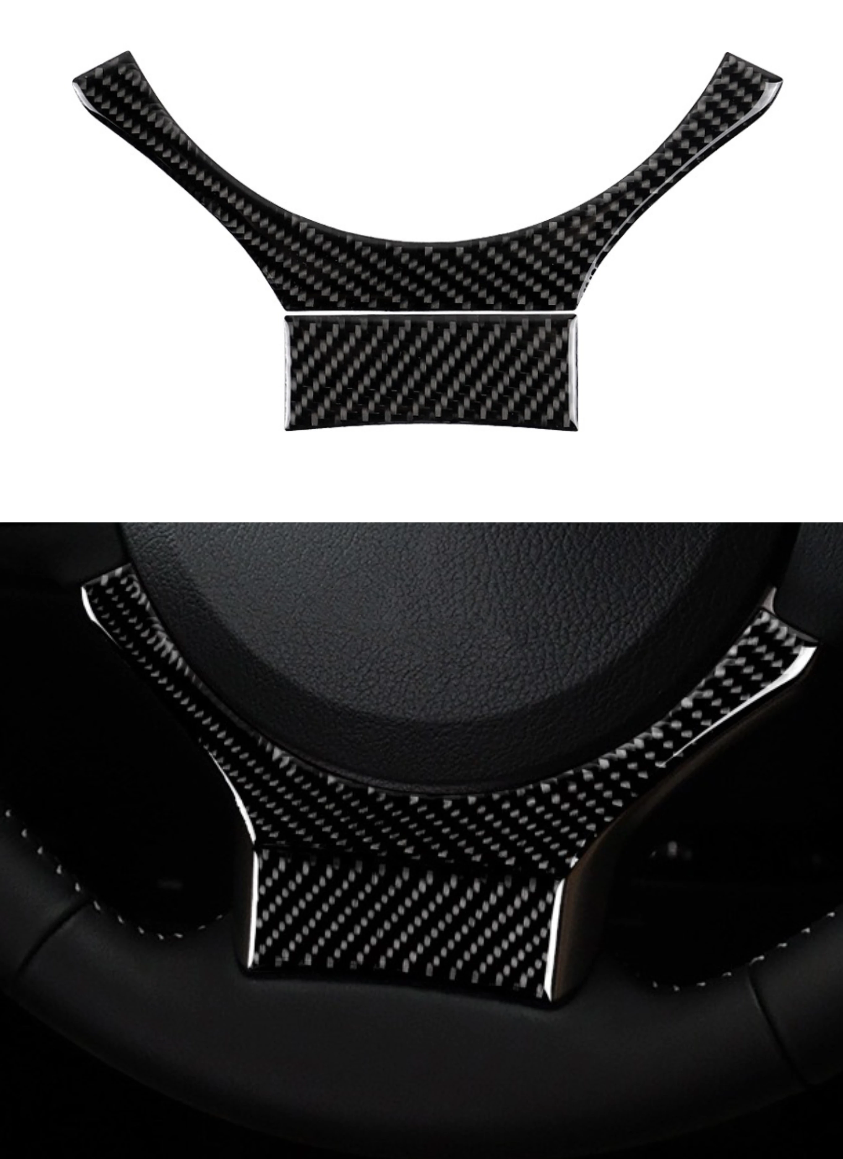 

For LEXUS IS250 IS300 IS350 Car Steering Wheel Panel Cover Trim 2014 2015 2016 2017 2018 Carbon Fiber Auto Interior Accessories