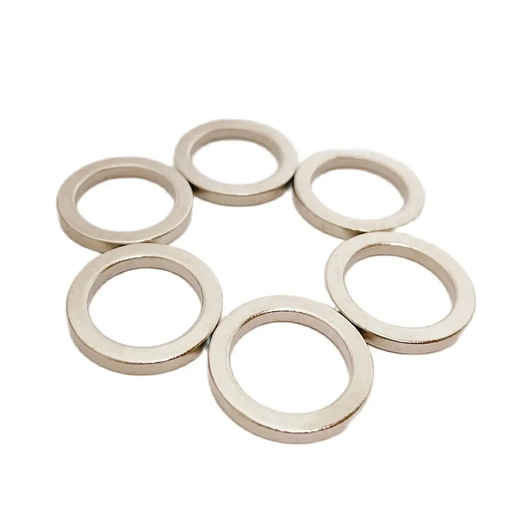 

6PCS Magnet Ring Diametrically Magnetized Neodymium Permanent Magnets Rare Earth N38 DIY Craft Parts Magnetics OD20xID14.5x2.5mm