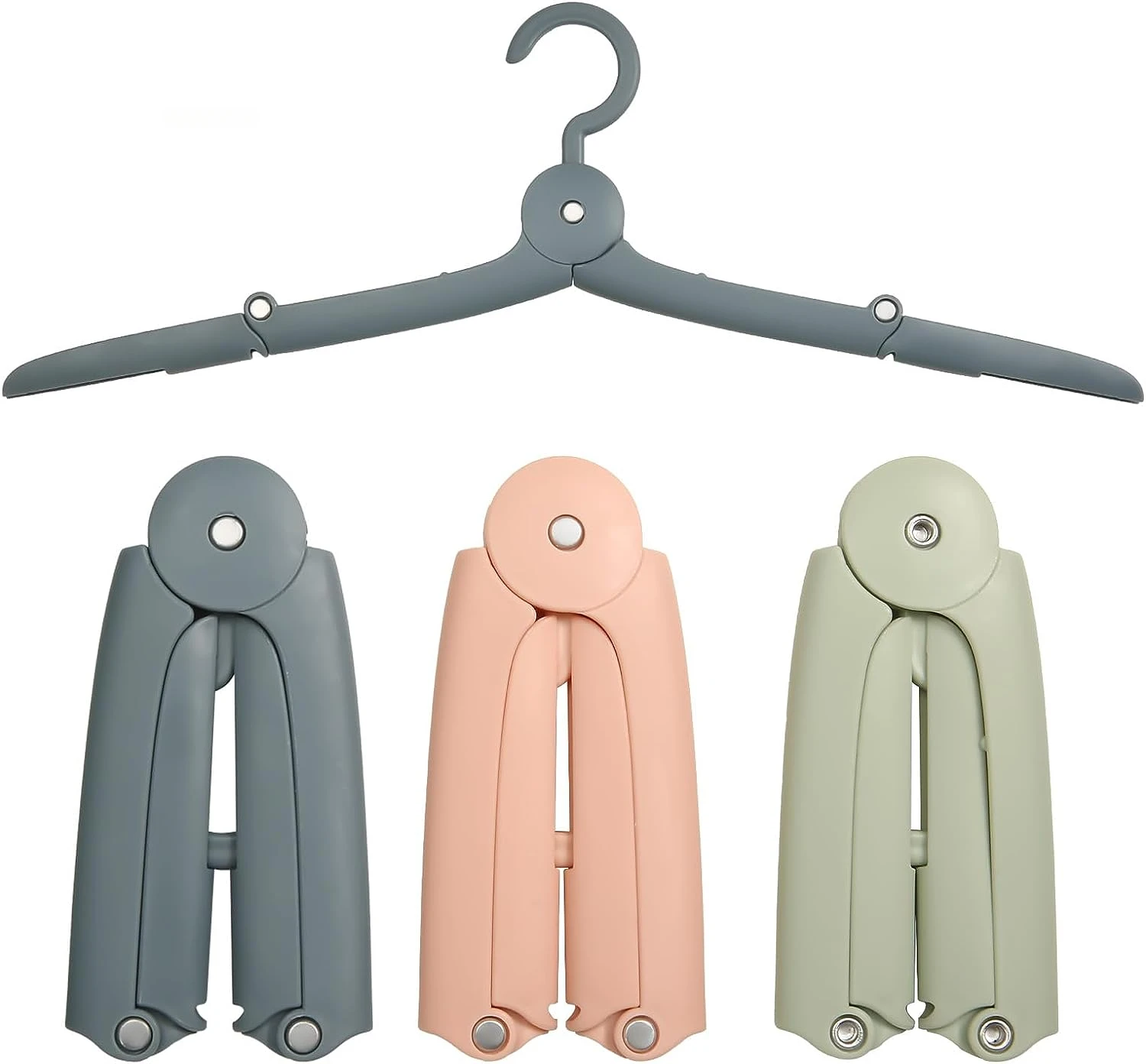 

3PCS/Set Foldable Travel Hanger Drying Rack Non-skid Clothes hanging space saving support Hangers for Outdoor Home Accessories