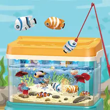 

Interactive Kids Fish Tank Feeding Experience Aquarium Toys for Children Simulation Electric Water Circulation Fish Tank Toys