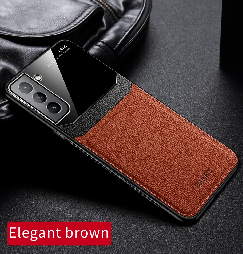Coque S22 Ultra DECLAREYAO fine en silicone rigide en plexiglas souple pour Samsung Galaxy S20 S21 FE E S10 Plus, coque en cuir_voghion.com