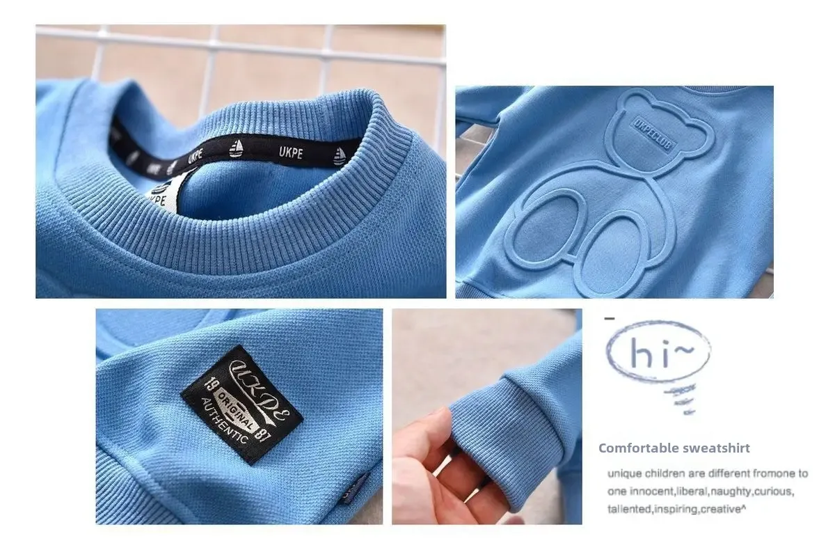 Pull pour enfant avec imprimé ours de dessin animé