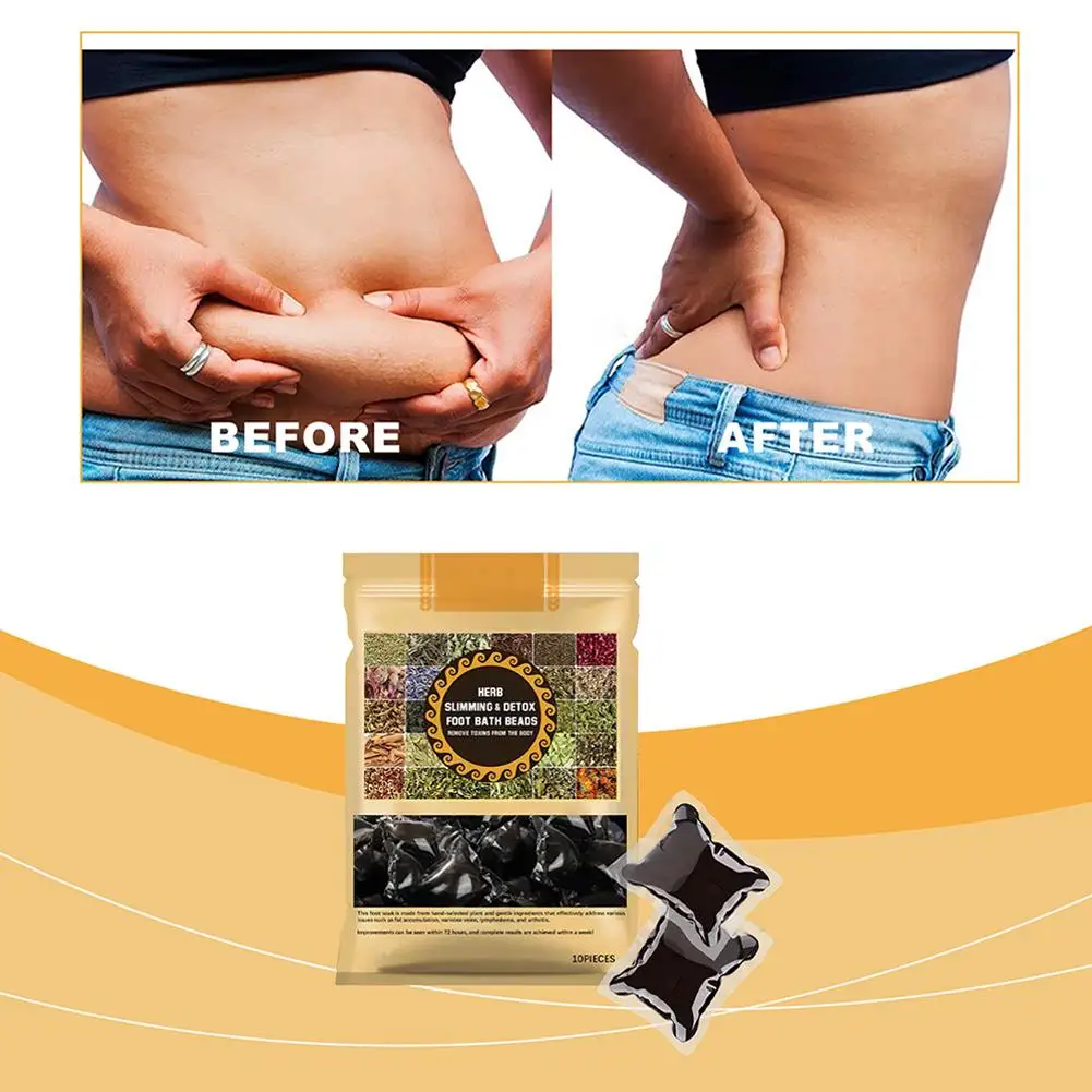 Foot Bath Capsule Natural Herbal Foot Soak Beads Dehumidification Detox Relieve Fatigue Repair Leg Veins Spa Relax 10pcs