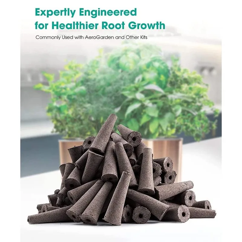 50x Seed Grow Sponges Replacement Root Growth Sponges Seedling Starter Plugs Seed Starting Pod Hydroponic Garden Planting