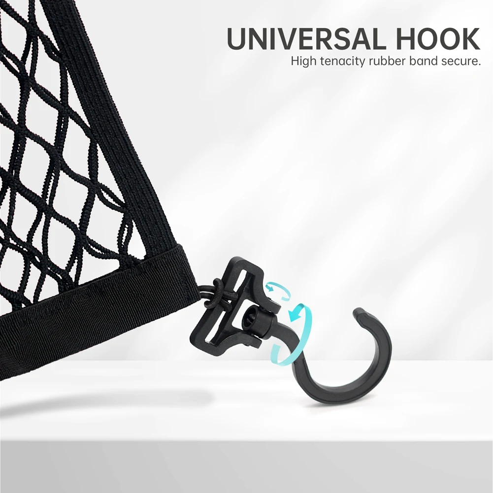 캠핑 카트 카고 네트 탄성 네트 보관 가방 접이식 메쉬 보관 주최자 접이식 트롤리 카트 비치 카트용 이중 레이어