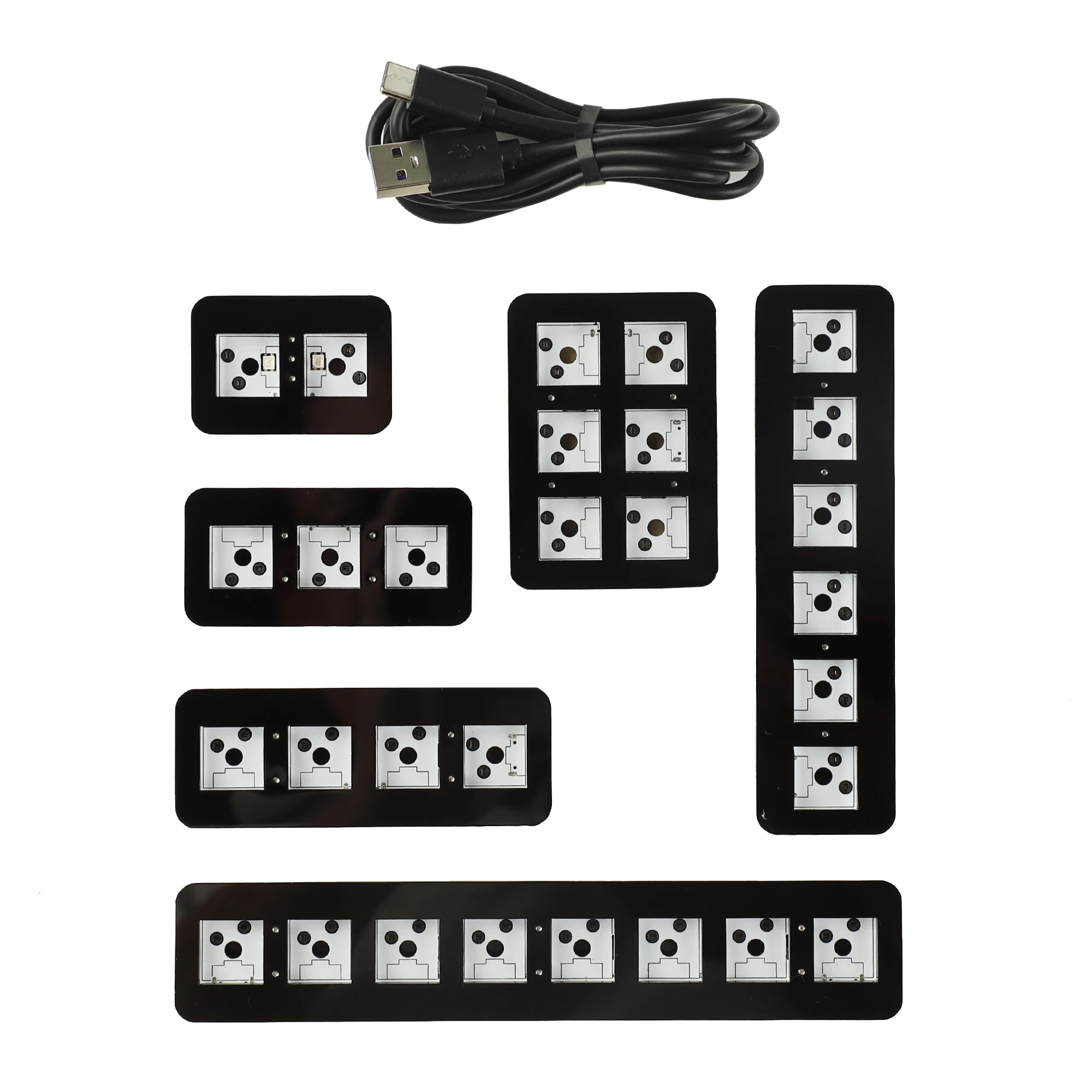 3 4 6 8 Key Hotswap Mini Keypad Cut Copy Paste Macro Function Type C MX ...