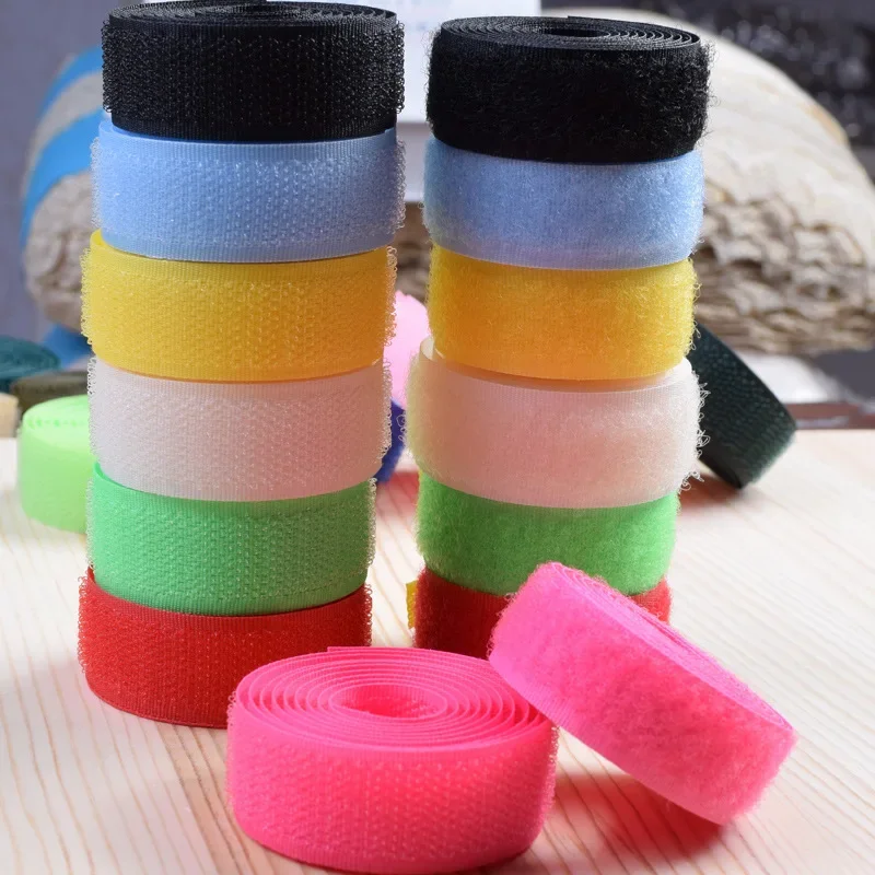 20mm Width Sew-On Hook & Loop Fastening Nylon Tape - 22 Vibrant Colors