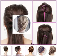 4 pièces outils de cheveux de queue, ensemble d'outils de coiffure de boucle de cheveux avec faire des coiffures bandes de cheveux élastiques dissolvant Cutter peigne de queue de Rat outils de cheveux 4
