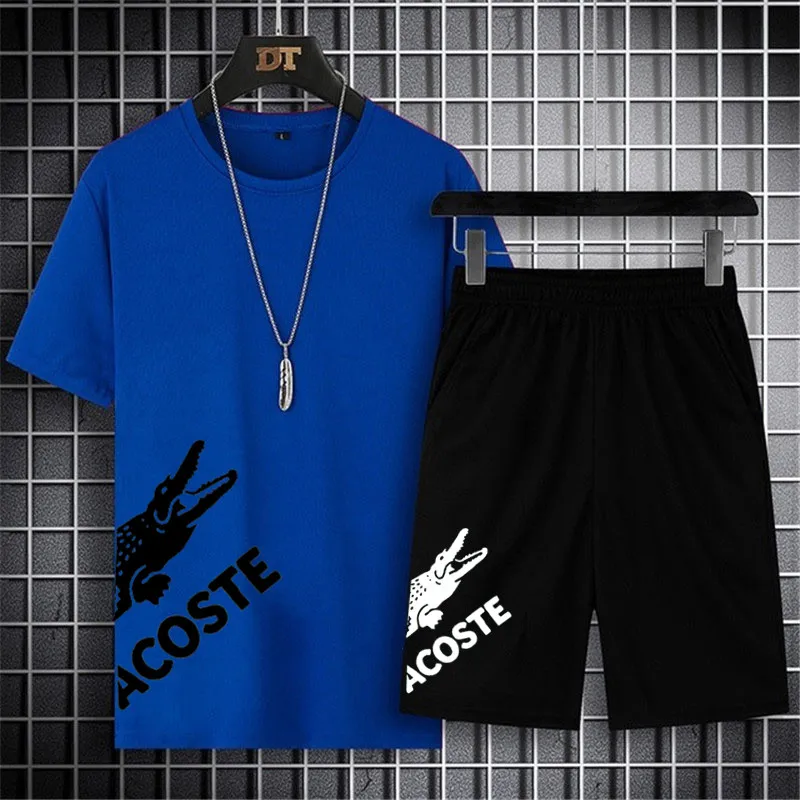 2022 Men's Sports Suits Quick Dry Running Clothes Set Gym Fitness Football Uniforms Summer Sportswear mens 2 piece set
