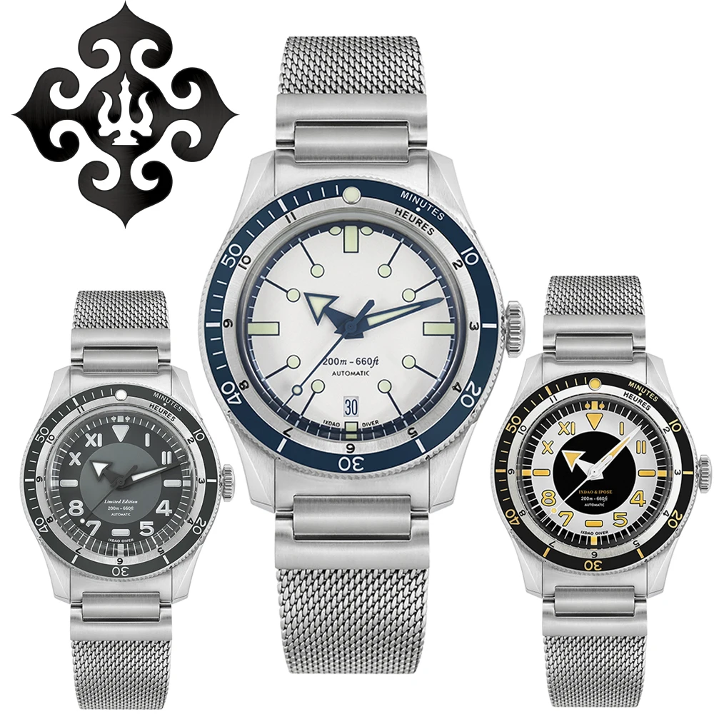 Nuovo Ibpose 5303 V3 Dive Watch Ix & Dao 40Mm Gmt Men Pt5000 Orologi Meccanici Automatici Orologio Da Polso Impermeabile In Acciaio Inossidabile Da 20