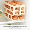 ABS Refrigerator Side Door Storage Box Automatic Egg Dispenser For Automatic Rolling Egg Dispenser Gray 4-layer 3