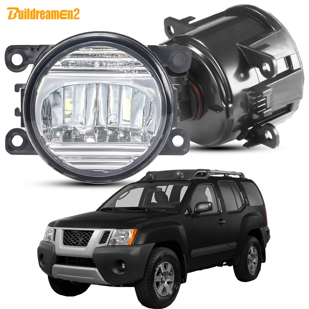 

2 шт. 30 Вт Автомобильная внешняя противотуманная фара в сборе H11 передний бампер светодиодные противотуманные дневные ходовые огни DRL для Nissan Xterra N50 2005-2015