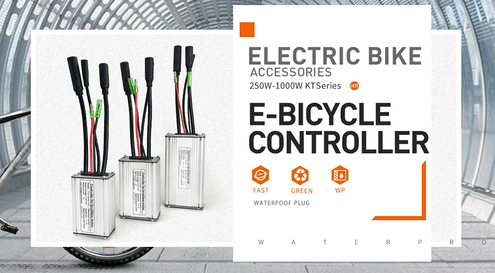 Description Picture 2 of itemEbike KT Controller 36V/48V 250W-1000W Julet Waterproof Plug 15A/17A/22A/25A/30A For Electric Bicycle Motor Conversion Kit