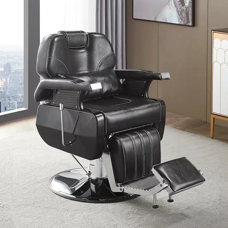 Hot Sale Antique Heavy Duty Hydraulic Stainless Steel Vintage Beauty Furniture Styling Hair Salon Barber Chair