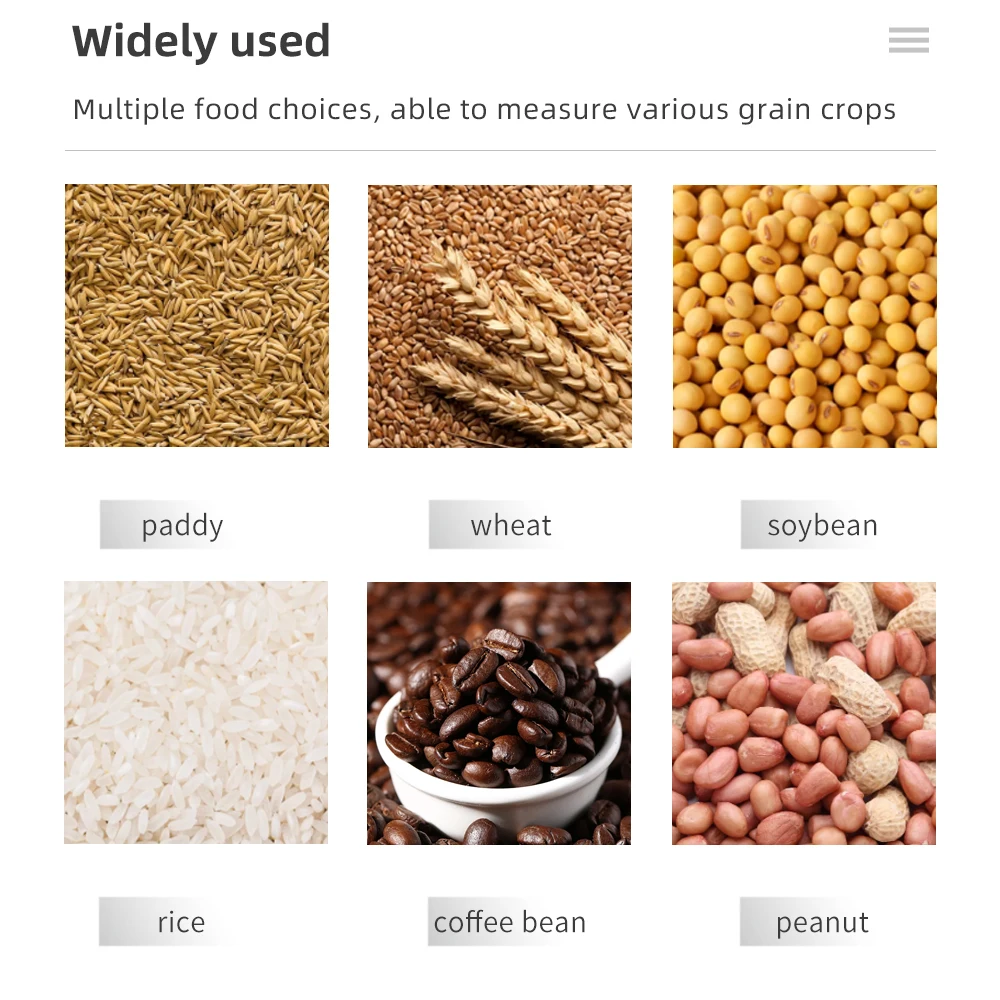 GM-pro Smart Moisture Meter for 25 Kinds Grains Humidity Tester Corn Wheat Bean Peanut Seed Hygrometer