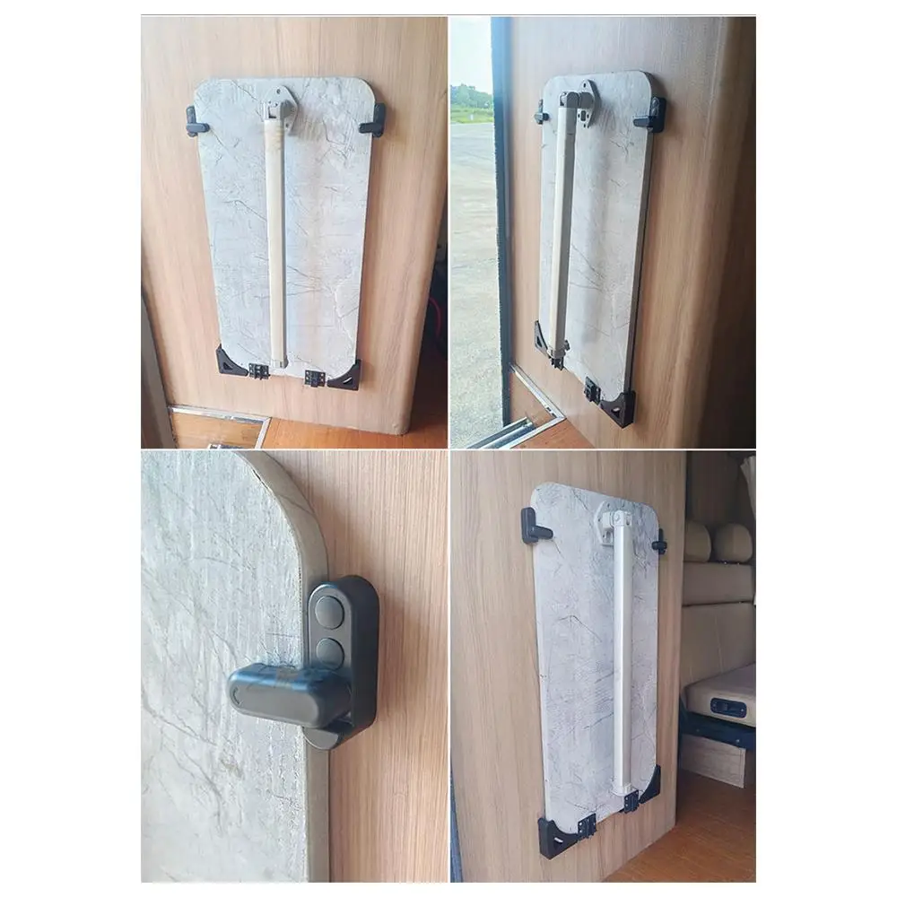 ABS Black RV Table Legs For Car Travel Trailer Folding Outdoor