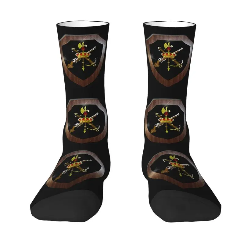 

Spain Coat Of Arms Dress Socks Men Women Warm Funny Novelty Spanish Legion Crew Socks