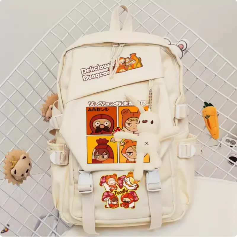 Anime Delicious in Dungeon  Schoolbag Backpack High-capacity Shoulder Bag Cosplay Travel Student Teenager Gift B1634