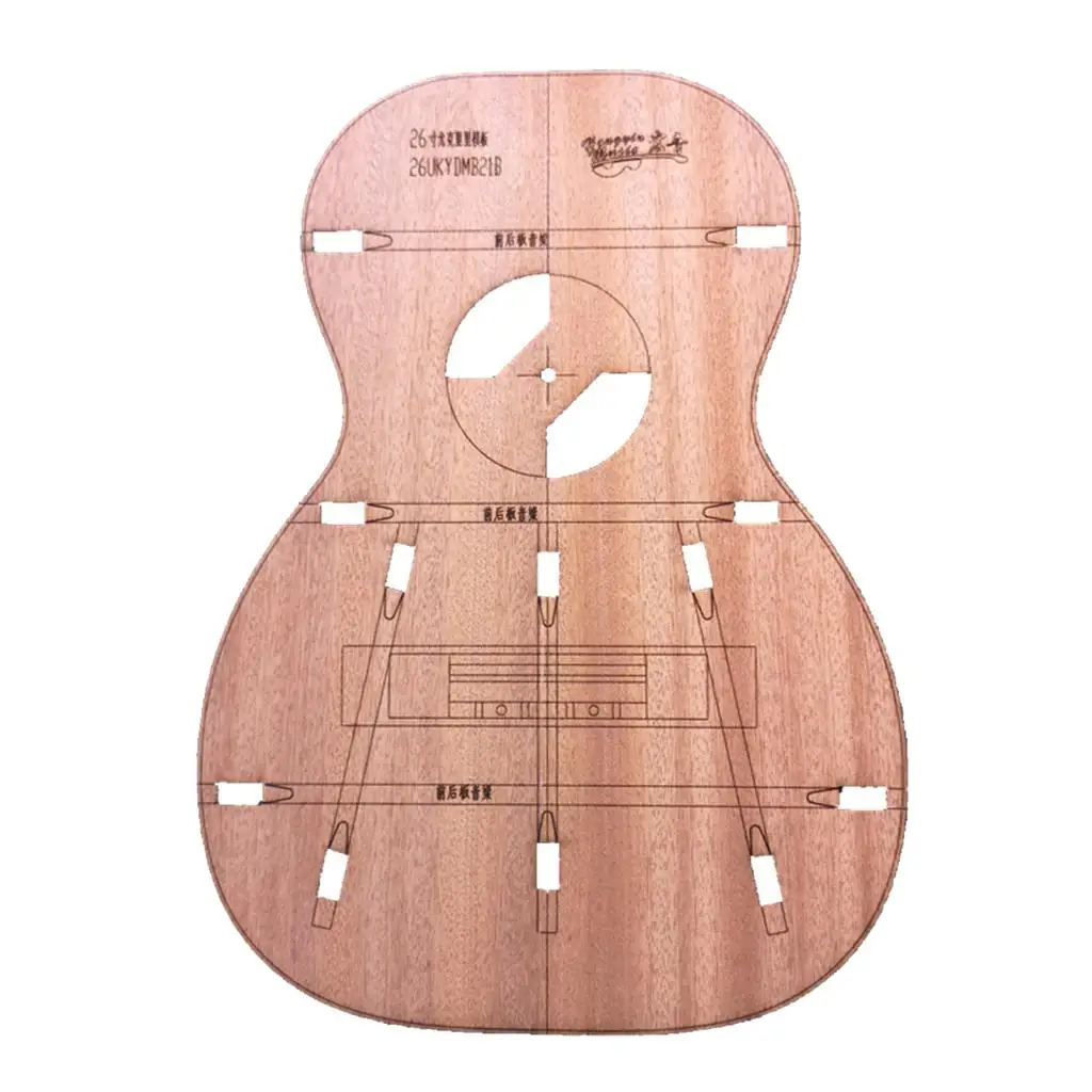 

Необработанный строительный шаблон для гитары, 26 дюймов, для Luthier diy
