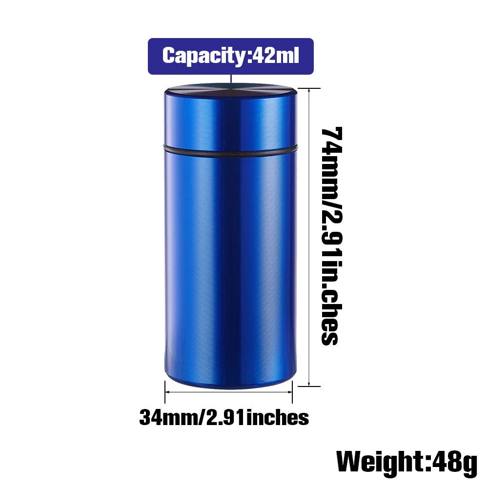Portable Stash Jar Box Metal Stash Jar for Grass Tobacco Airtight Smell Proof Waterproof Storage Container Smoke Accessories 2