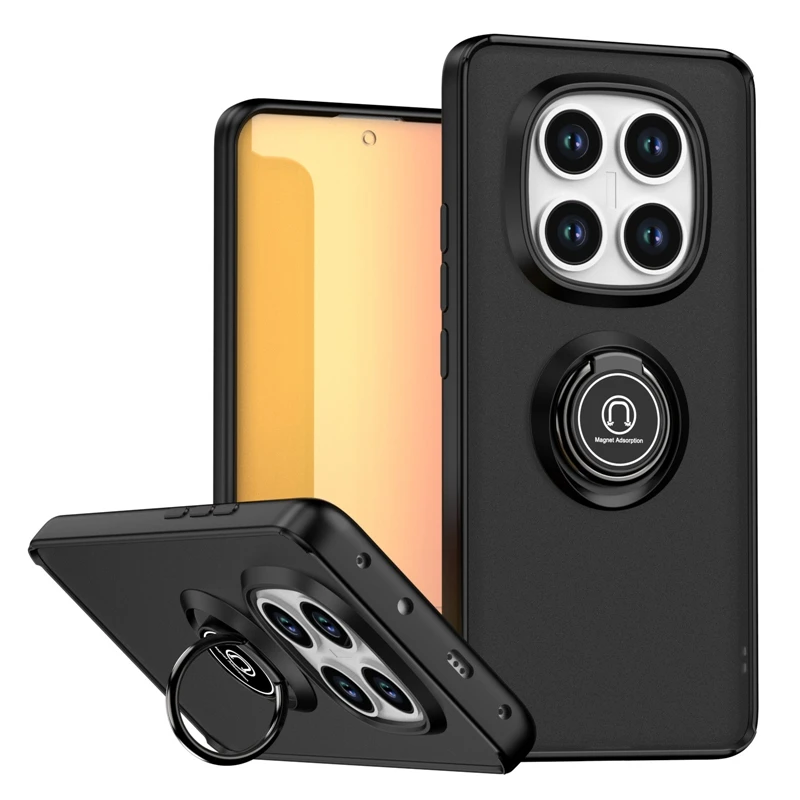 Armor Matte Case with Car Magnetic Ring Holder - Durable Protective Cover