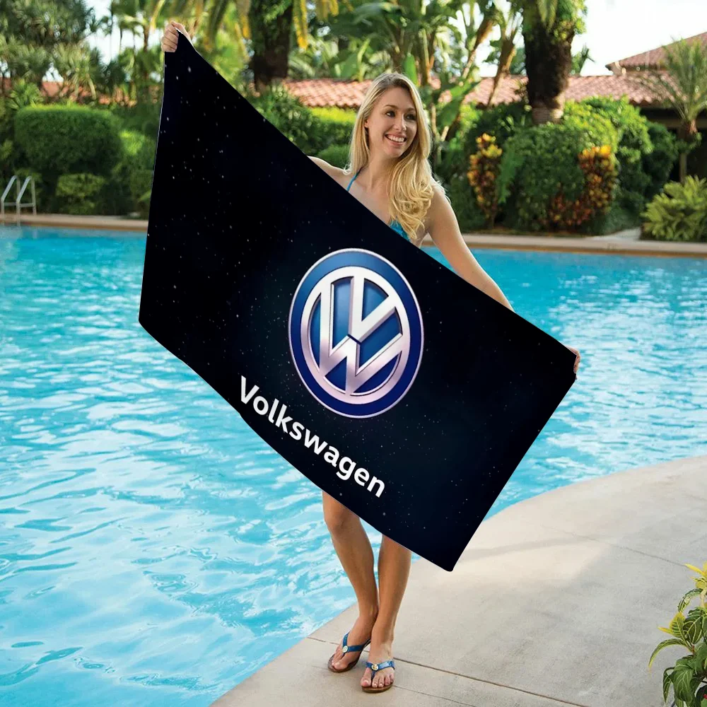 Volkswagen Logo Christmas Towels Bathroom Beach Towel Robe Bathing Towels Adults Bathrobe Girl Bath Towel Large Size Spa Anime 2