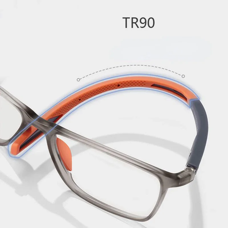 Fashion Reading Glasses Men Women TR90 Sports Presbyopia Eyeglasses Spring Leg Optical Lenses 0 To +4.0 Anti Blue Light Eyewear
