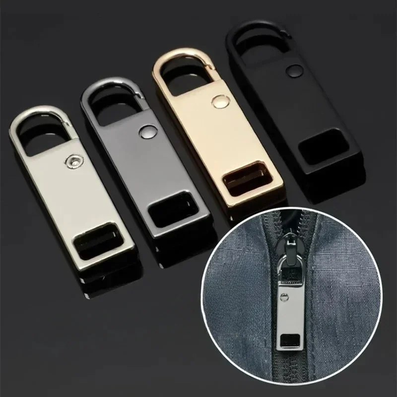 Metal Zipper Slider Puller - Detachable Instant Repair Kit for Clothing, Luggage, and Purses