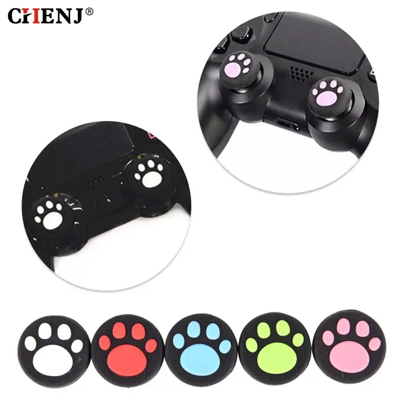 

2Pcs/lot Cat Paw Rubber Silicone Game Handle Joystick Thumb Stick Grip Cap For PS3 PS4 Xbox One/360 Controller Joystick Caps